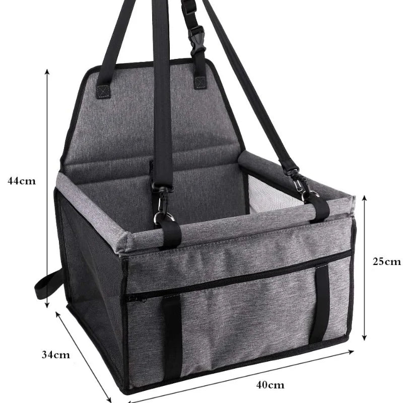 Dog Car Seat Cover Foldable Hammock Pet Harness Cat Bag Basket Stable and Foldable Travel Pet Dog and Cat Safety Car Seat