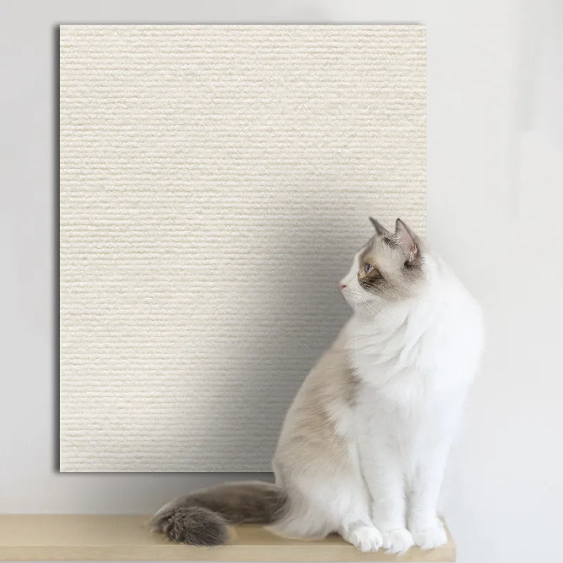 Self-Adhesive Cat Scratching Mat Trimmable Cat Carpet Cat Scratching Carpet Corner Wall Cat DIY Scratch Sofa Furniture Protector